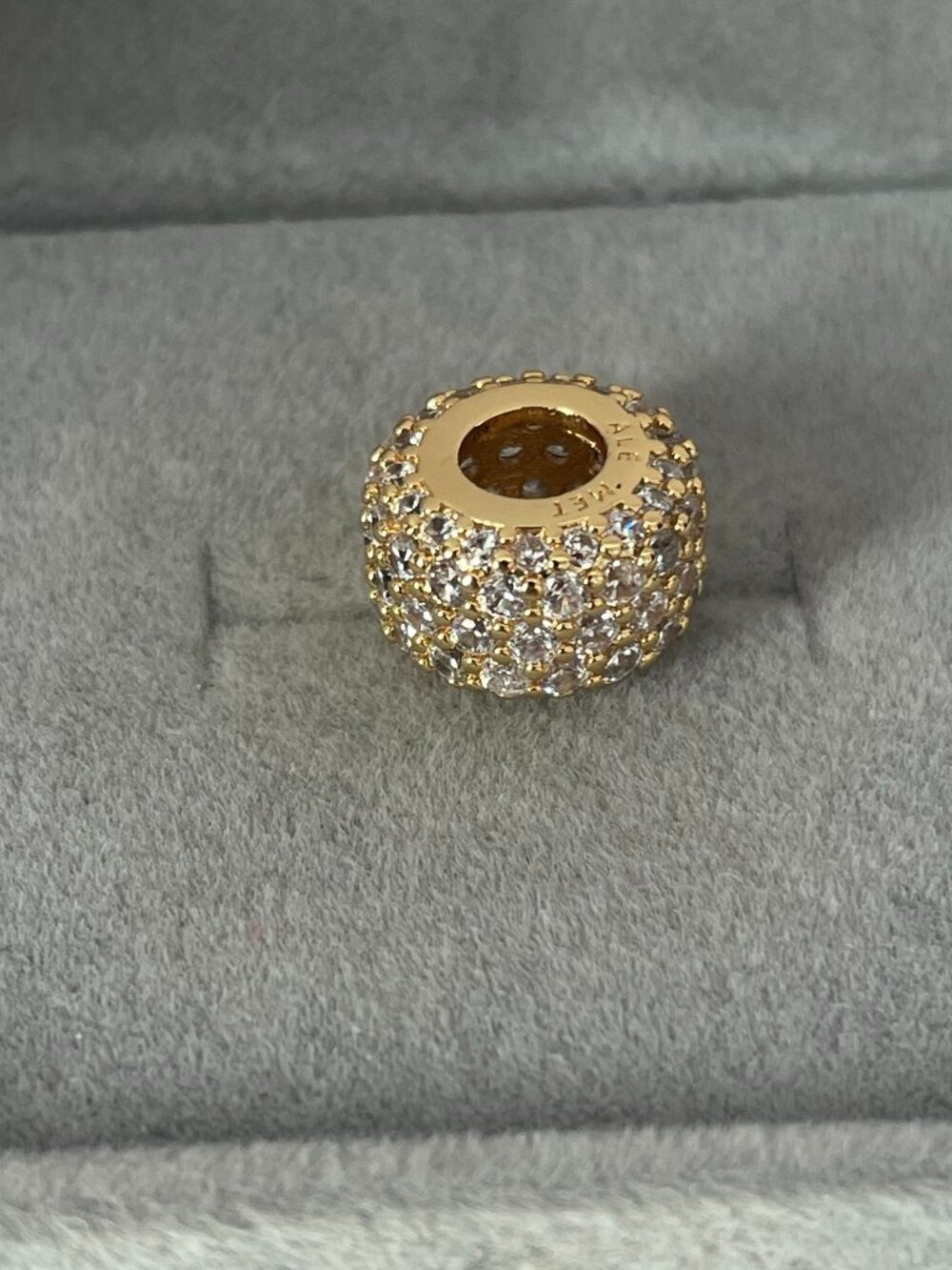 Pandora Sparkling Pavé Triple-row Charm